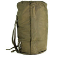 Genuine German army sea sack duffel bag w shoulder straps large Olive backpack