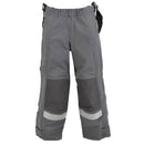Genuine German grey protection pants heat resistant aramid bib and braces - GoMilitar
