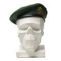 Genuine German Police green beret hat cap wool with metal cockade insignia NEW