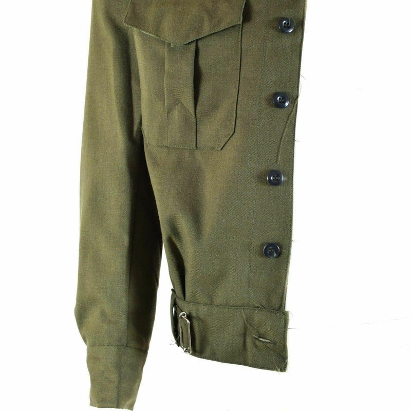 Genuine Greek army Field Ike jacket gabardine wool blaze Olive military NEW - GoMilitar