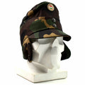Genuine Hungarian camo army winter cap military field hat with color badge NEW