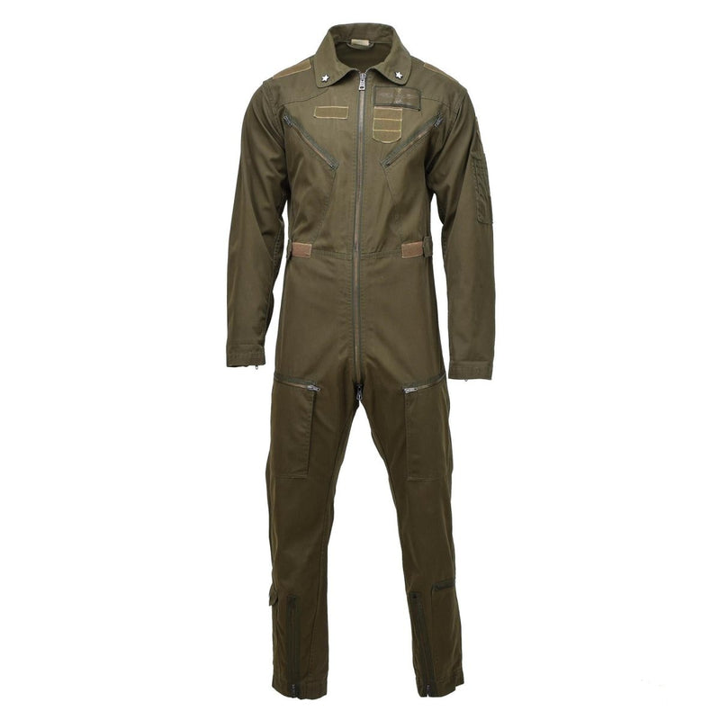 Genuine Italian aircrew flight coverall military suit mechanic olive jumpsuit - GoMilitar