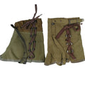 Genuine italian army Gaiters canvas OD olive hiking military surplus M70 combat