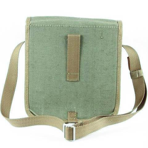 Vintage genuine Poland army medic first aid shoulder strap bag made of heavy-duty canvas with adjustable strap