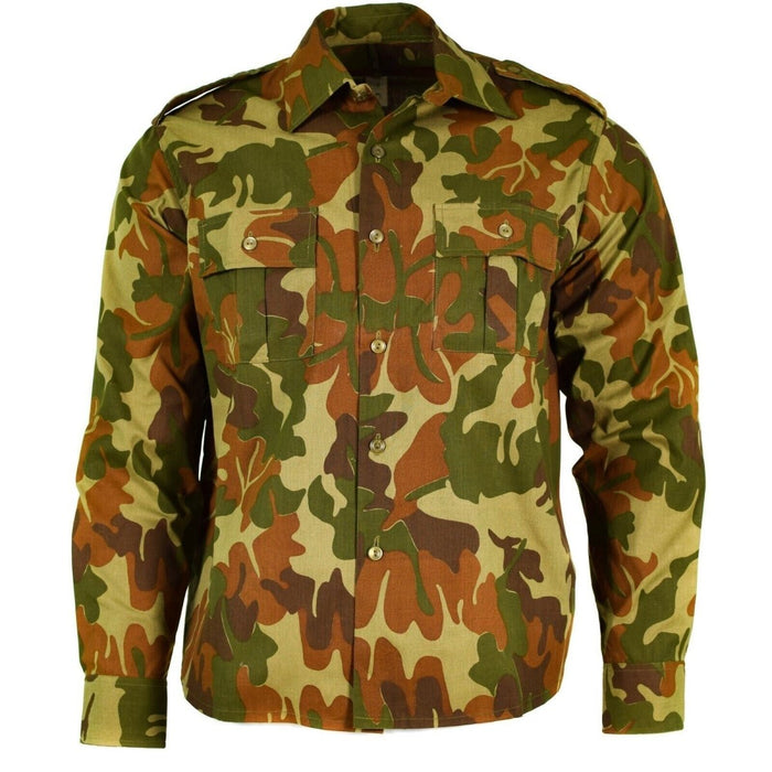 Genuine Romanian army shirt leaf camo M90 Romania military issue combat NEW - GoMilitar