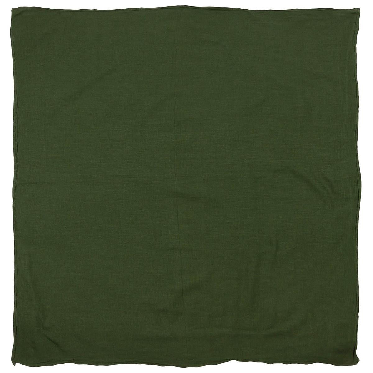 Genuine Swedish Army bandana scarf olive green lightweight breathable 80x80cm