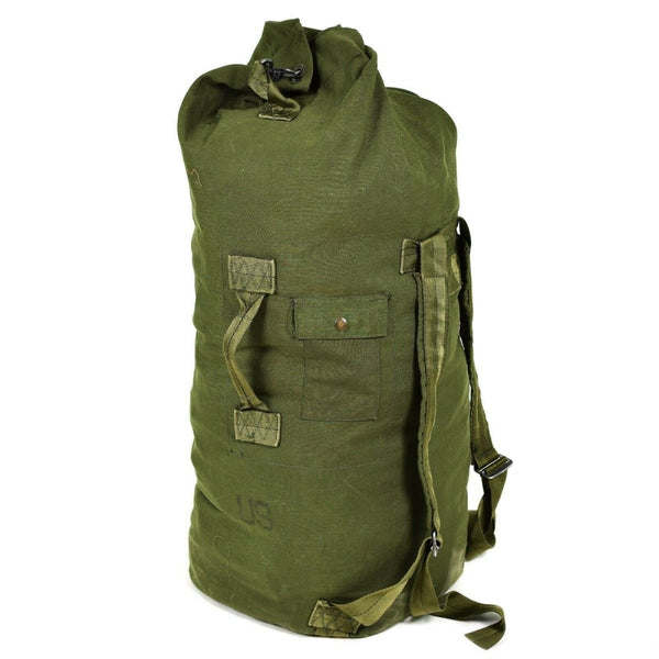 Genuine US Army Duffel Bag Large Military Olive Green Sack Canvas sea sack pack - GoMilitar