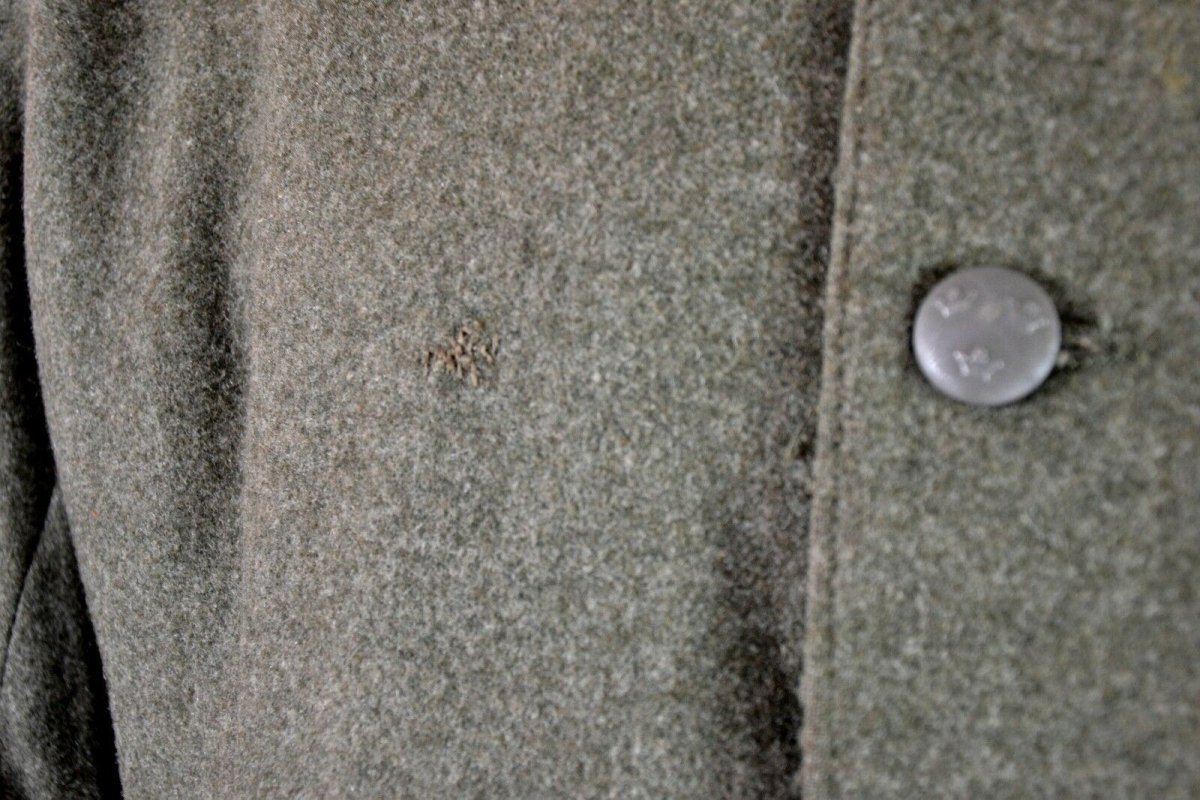 Genuine WWII vintage Swedish army wool uniform jacket M39 1940's military Grey