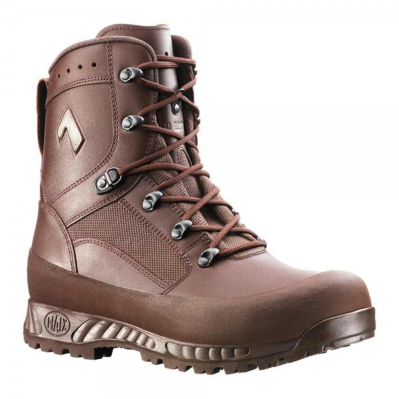 HAIX military quality waterproof Gore-Tex boots with abrasion-resistant lining, breathable leather and textile upper for all seasons.