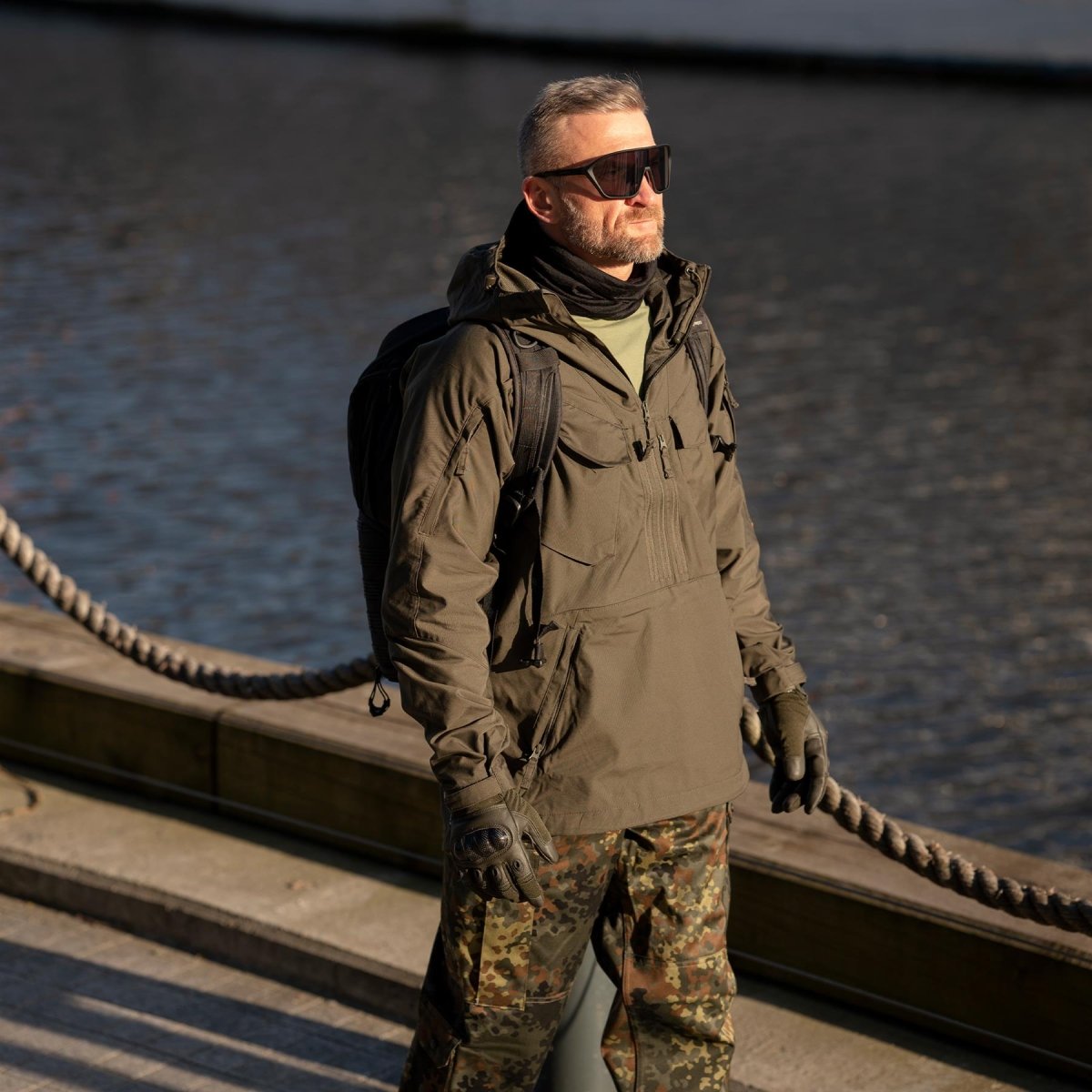 Helikon-Tex Piligrim Anorak Jacket Fire Resistance Quick Dry Waxable Bushcraft