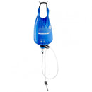 Katadyn BeFree Gravity 6L water filter with hanging bladder and hose for outdoor water purification and hydration.