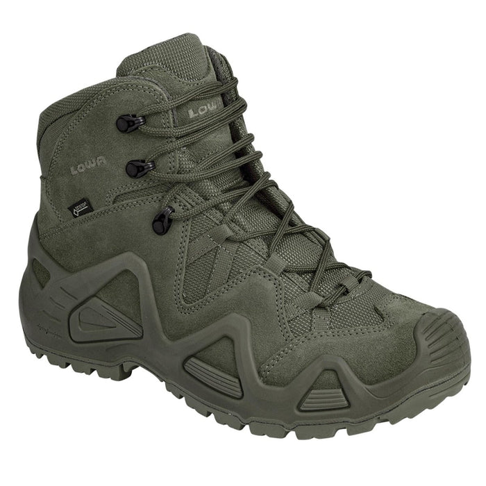 Lowa Zephyr GTX Mid TF Tactical Shoes Water Resistant GORE-TEX® Membrane, Ranger Green Color, Tactical Boots - GoMilitar
