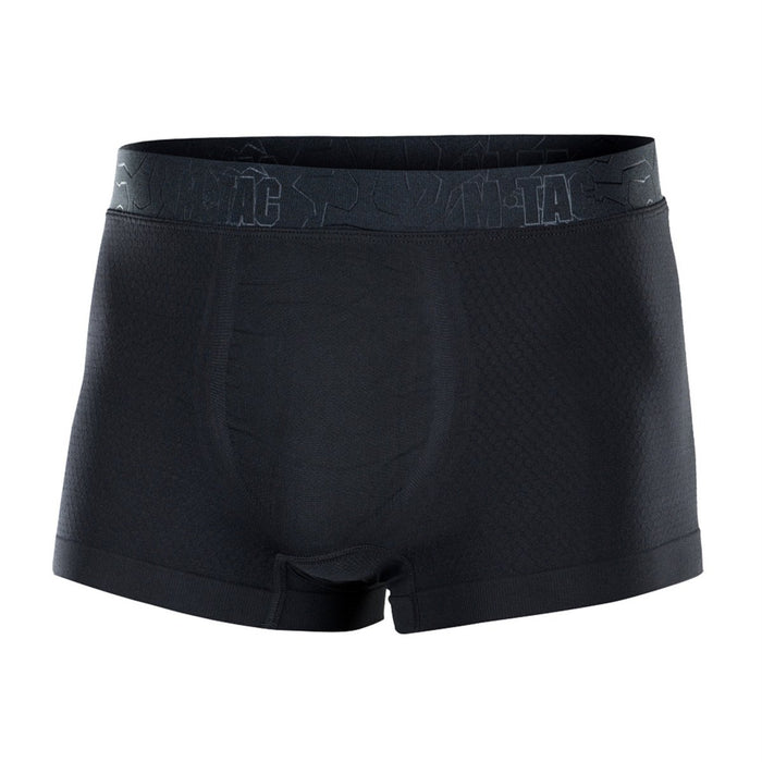 M - TAC Hexagon Tactical Boxers Breathable Hypoallergenic Coolmax Fabric Black - GoMilitar