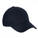 Dark blue lightweight foldable military style baseball cap with embroidered eyelets and adjustable strap for unisex adults.