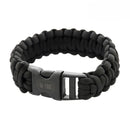 M - TAC Tactical Paracord Bracelet Survival Tactical Outdoor Cord 3m Black - GoMilitar