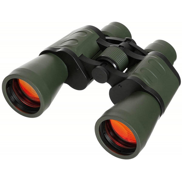 MFH 10x50 Military Tactical Binoculars BAK4 Ruby Lens Foldable OD Green - GoMilitar
