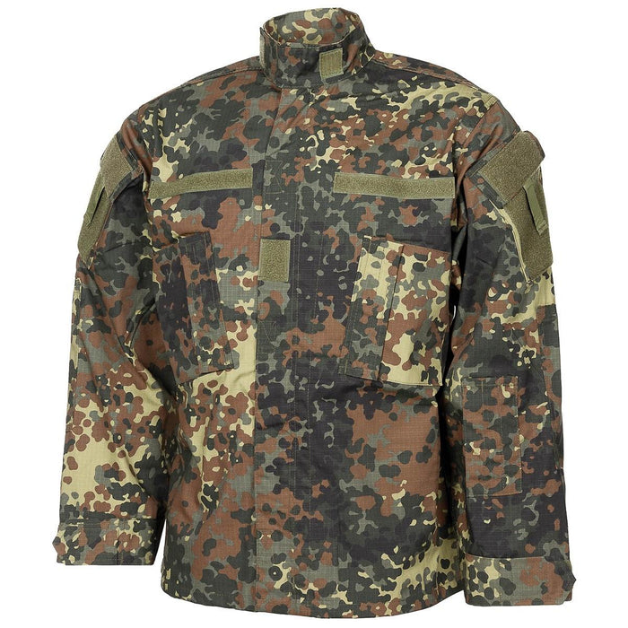 MFH Brand U.S. Military style jacket field uniform flecktarn camo ripstop NEW - GoMilitar