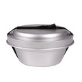 MIL-TEC aluminum cooking stove set hiking cookware compact camping pan pot bowl
