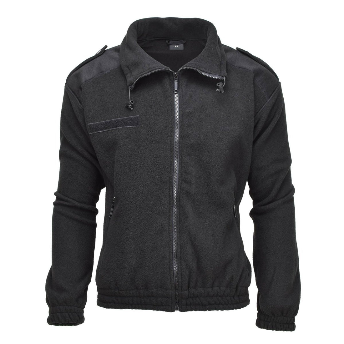 MIL-TEC army style fleece pullover cold weather jacket sportswear sweater black
