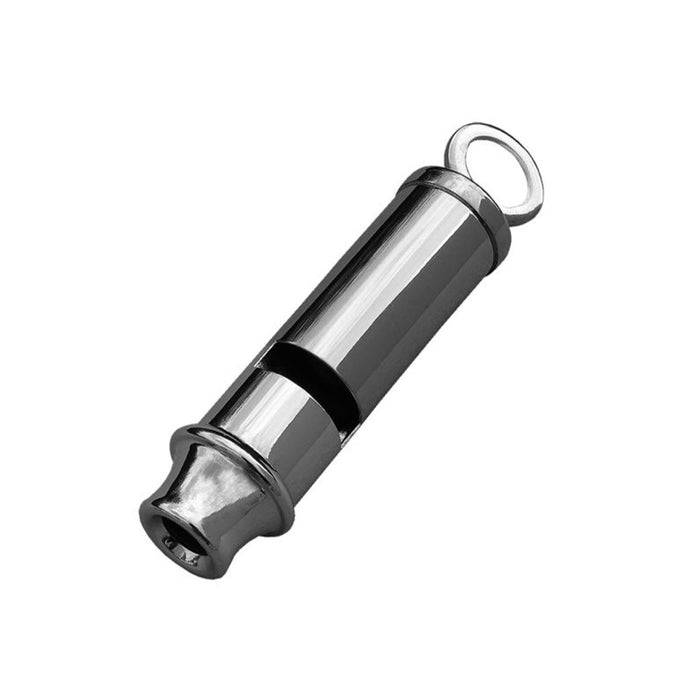 MIL-TEC Bobby Signal Whistle Nickel Plated Brass Lightweight Durable Gray, Whistles - GoMilitar