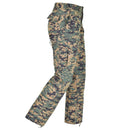 Mil-Tec U.S. Army style digital woodland camo pants with multiple cargo pockets and durable ripstop fabric