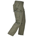 Mil-Tec olive green U.S. Army style ripstop cargo pants with multiple pockets for outdoor and tactical use.