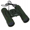 MIL-TEC Collapsible Binoculars 10x25 Clear View Protective Nylon Bag Camo