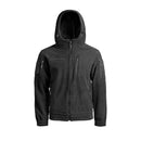MIL - TEC GEN II Fleece Jacket Warm Reinforced Elbows Hood Chest Pocket Black - GoMilitar