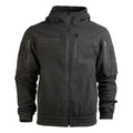 MIL-TEC GEN II Fleece Jacket Warm Reinforced Elbows Hood Chest Pocket Black