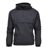 MIL-TEC German Military jacket combat windproof hooded fleece lined black NEW