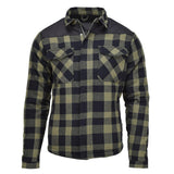 MIL-TEC German Military Lumberjack jacket plaid checkered warm black olive NEW