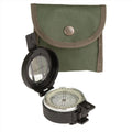 MIL-TEC Metal Lensatic Compass Aluminium Casing Shiny Face Navigation Black