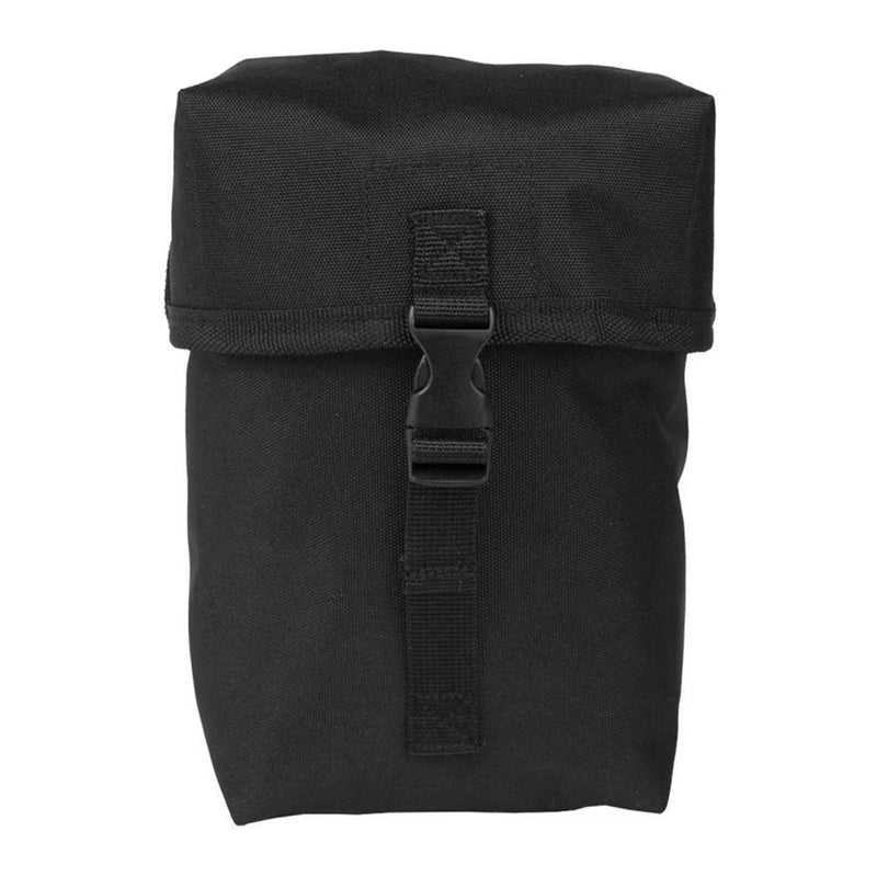 Black MIL-TEC multipurpose universal pouch with buckle closure and durable fabric for tactical and outdoor use.