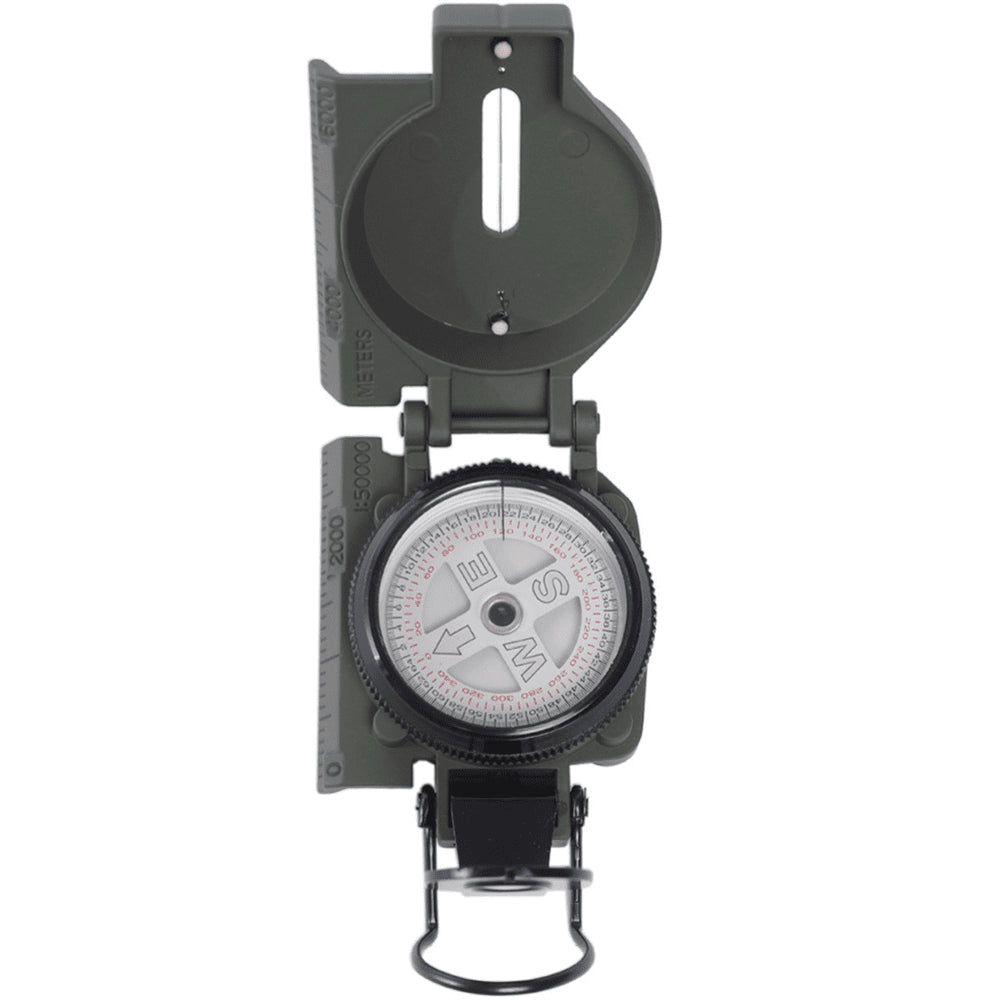Mil-Tec Ranger Metal Compass Hiking Camping Outdoor Navigation Tool OD Green