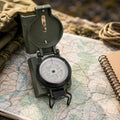 Mil-Tec Ranger Metal Compass Hiking Camping Outdoor Navigation Tool OD Green