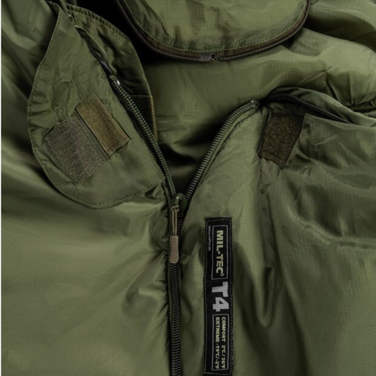 MIL-TEC TACTICAL 4 Sleeping Bag Teflon Coated Thermolite Insulation Olive
