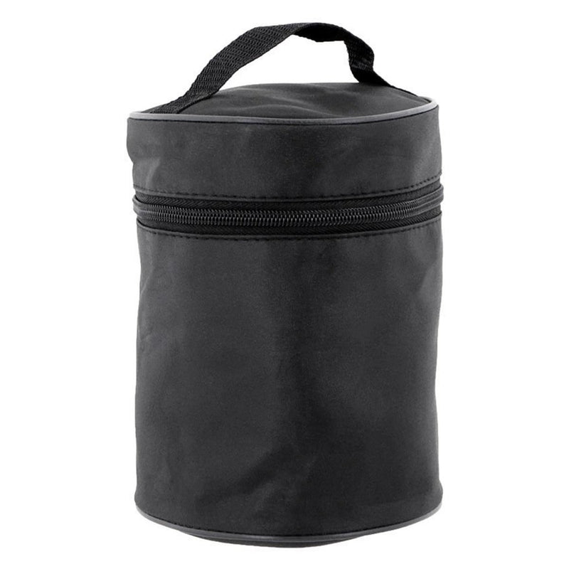 Black cylindrical carrying case with zipper and handle for MIL-TEC U.S. military-style M-95 petrol stove