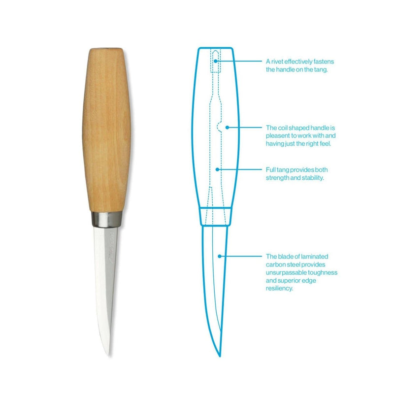MORAKNIV Woodcarving 106 woodwork tool carbon steel craftsmen carving knife