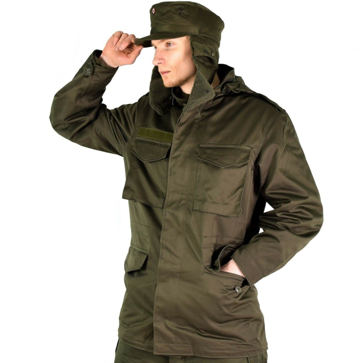 Genuine Austrian army combat M65 jacket GoreTex military olive Parka waterproof