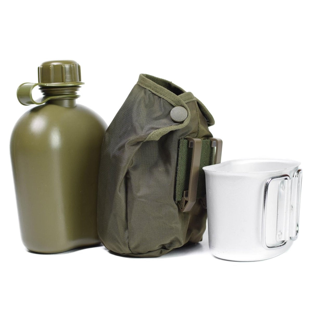 Military green hydro flask Original Austrian army drinking flask with ...