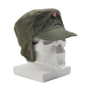 Original Austrian Military Cap Lightweight Foldable Ears Flaps Tactical Hat OD - GoMilitar
