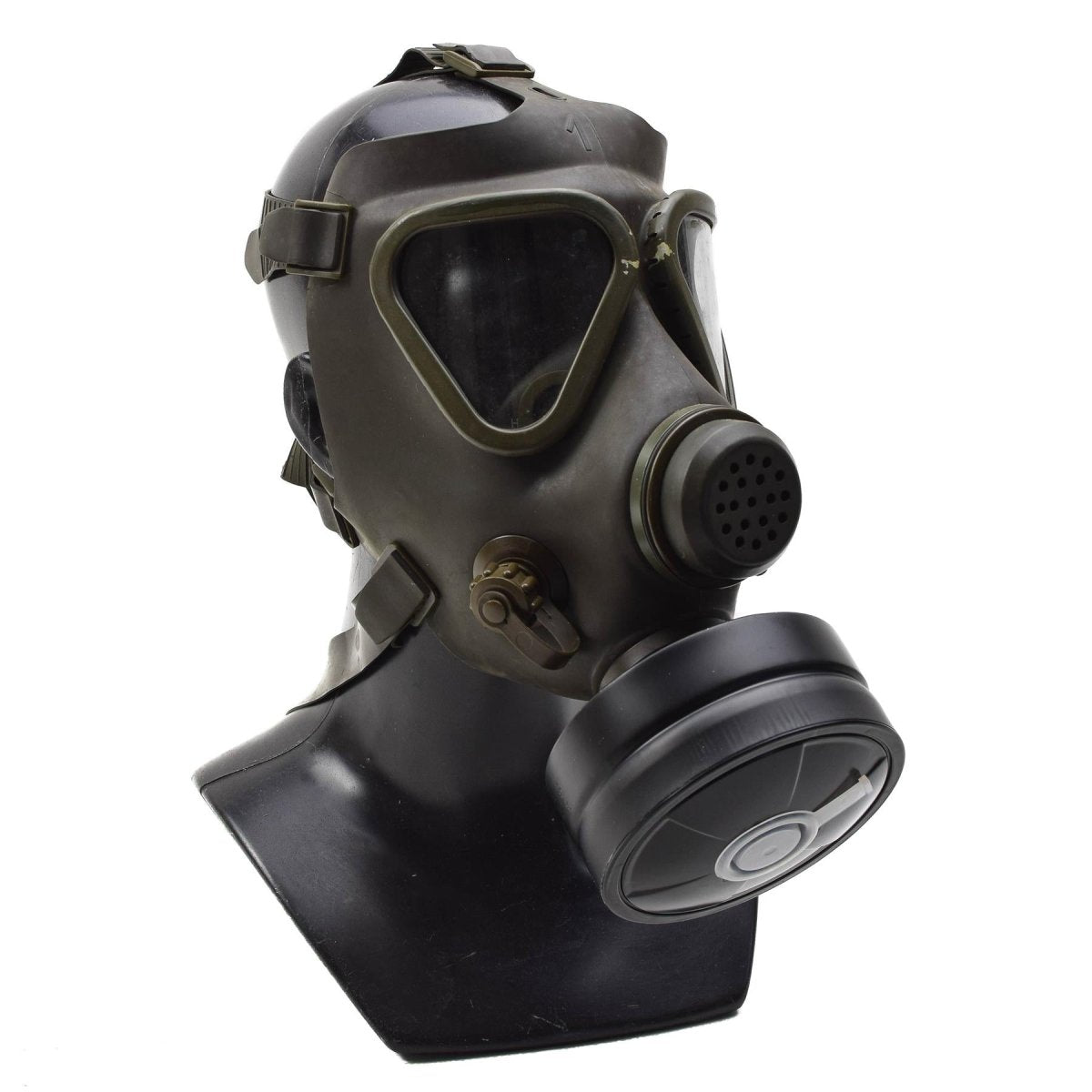 Original Austrian Military Drager Gas Mask Set Military Collectible Olive Used