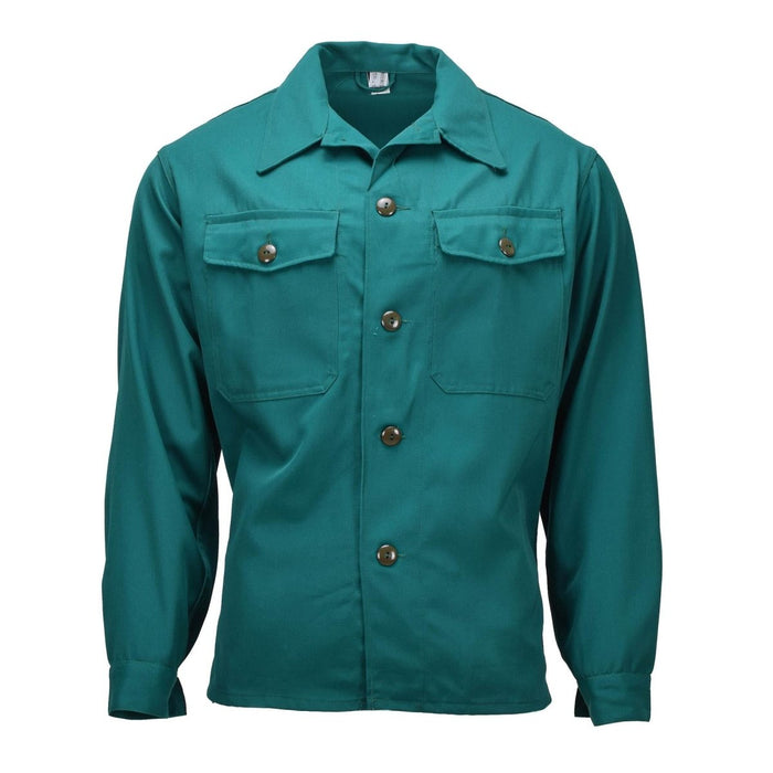 Original Austrian Military Type 75 Field Shirt Long Sleeve Workwear Green - GoMilitar