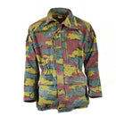 Original Belgian Army M90 field jacket in jigsaw camouflage, durable military surplus parka for outdoor use