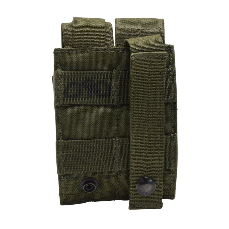 Original British Army double pistol magazine pouch mag bag military field Olive - GoMilitar