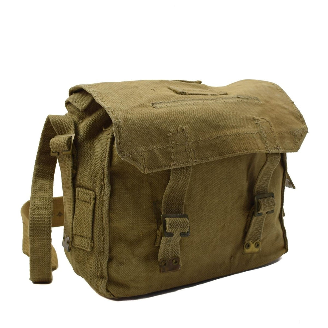 Original British Army M37 Shoulder Bag Canvas Field Haversack Pack Khaki