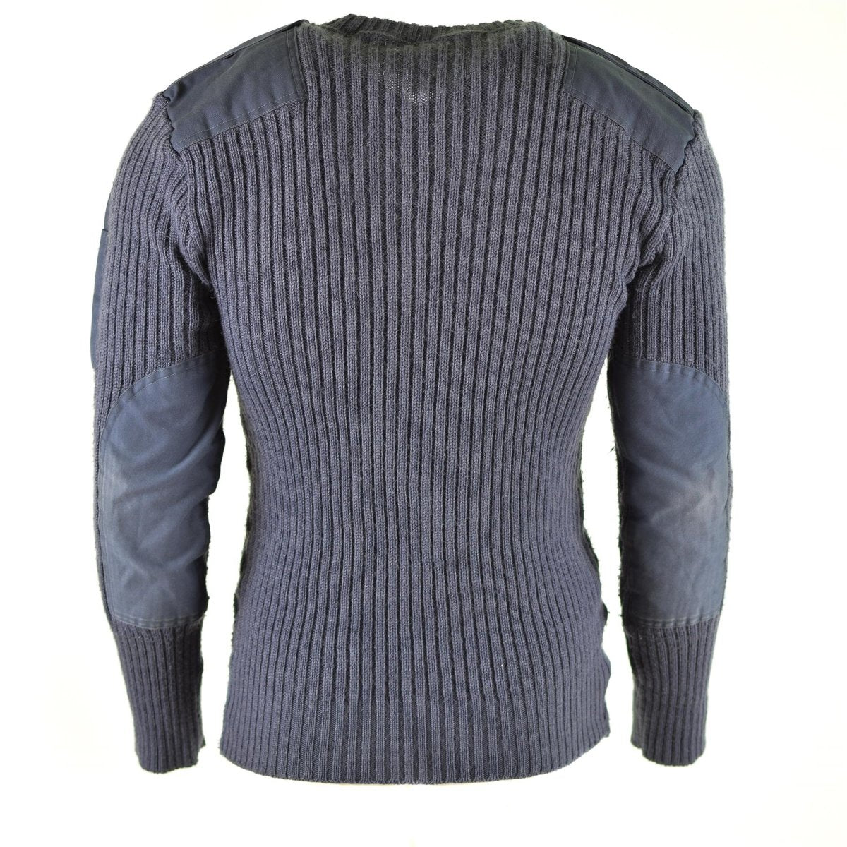 Original British army pullover Commando Jumper Blue Grey sweater Wool V-Neck