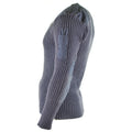 Original British army pullover Commando Jumper Blue Grey sweater Wool V-Neck