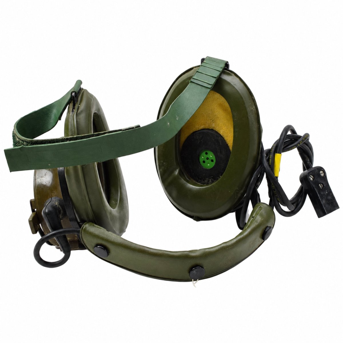 Original British Military Amplivox Aviation Communications Headset Set Vintage