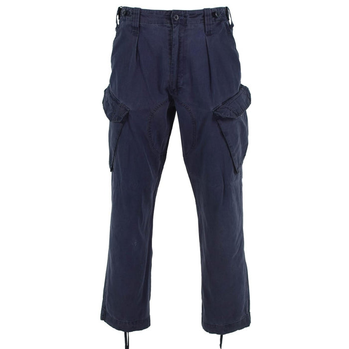 Original British Military Cargo Pants Royal Navy Work Trousers Blue Color - GoMilitar